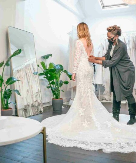 Wedding Dress alterations at Evelie