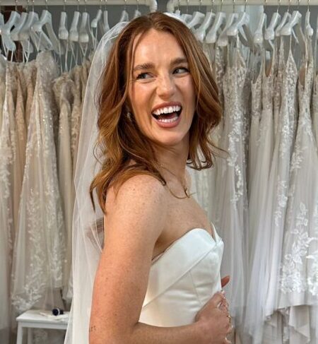 Megan Jupp in Justin Alexander Signature Joan