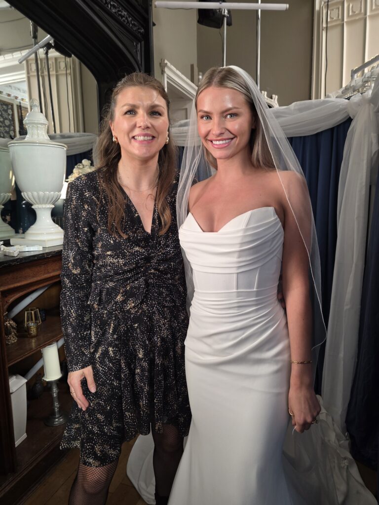 Sophie Tregaskiss with Caroline from Evelie